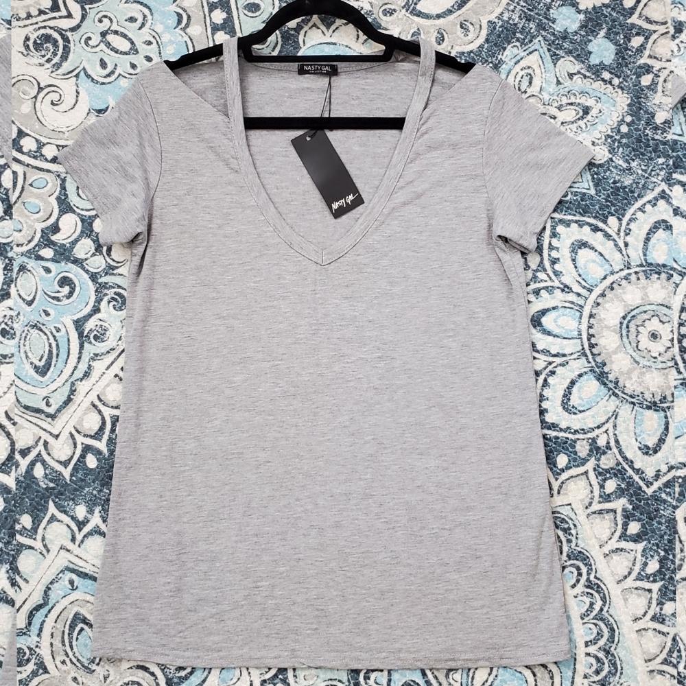 Nasty Gal Cold Shoulder Tee